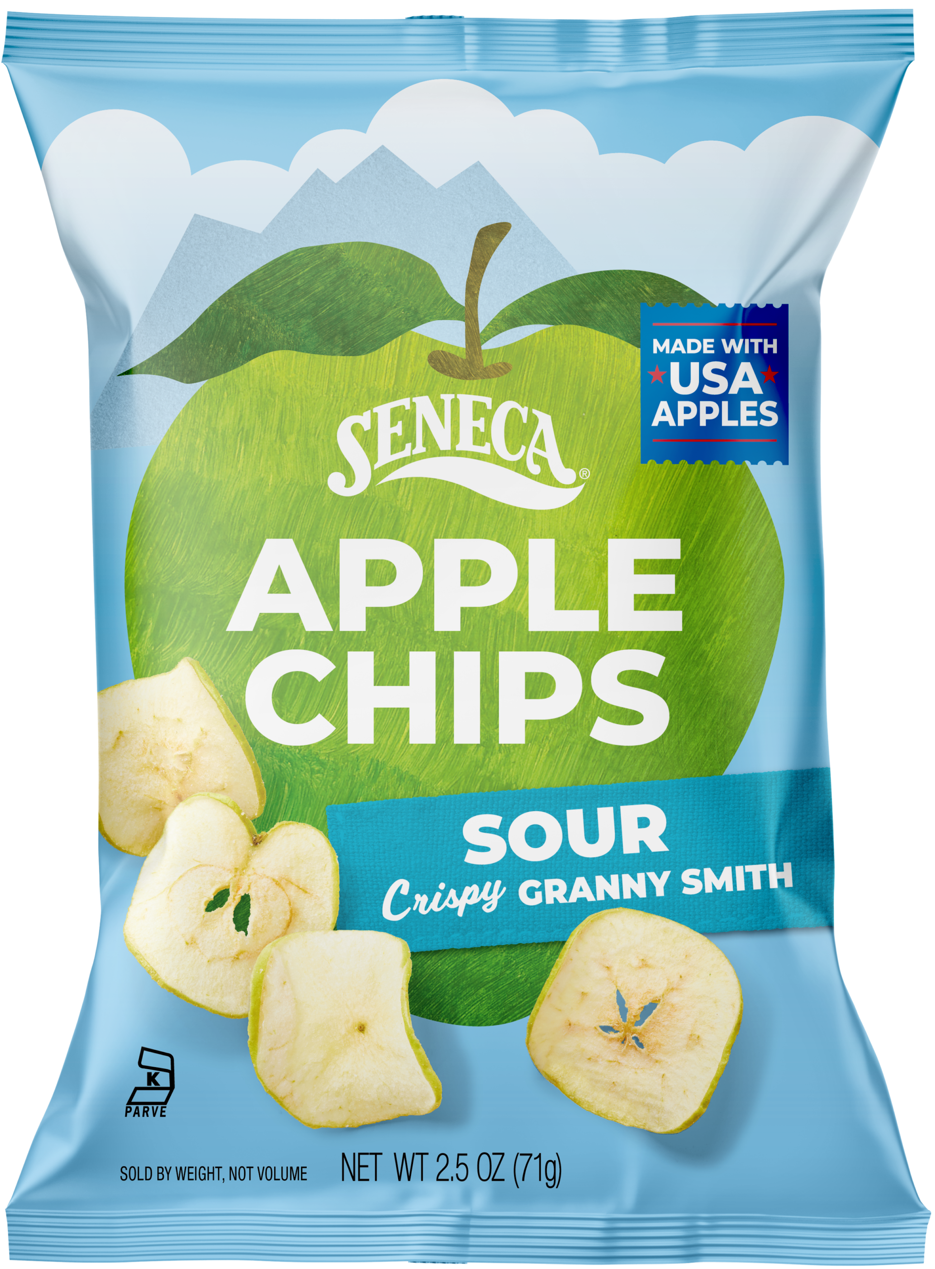 Seneca Apple Chips Crispy Sour Granny Smith Pack